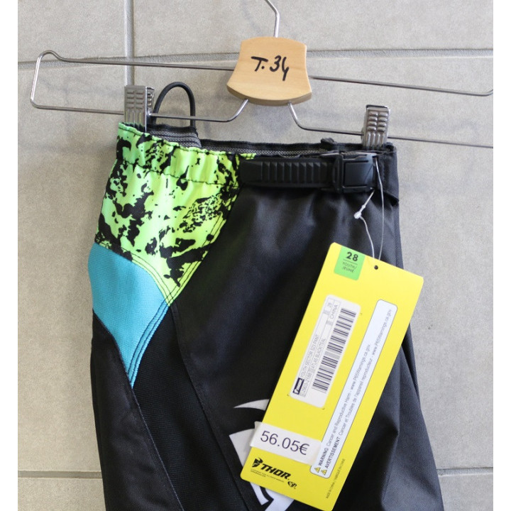 PANTALON QUAD THOR NOIR TAILLE 28 JEUNE