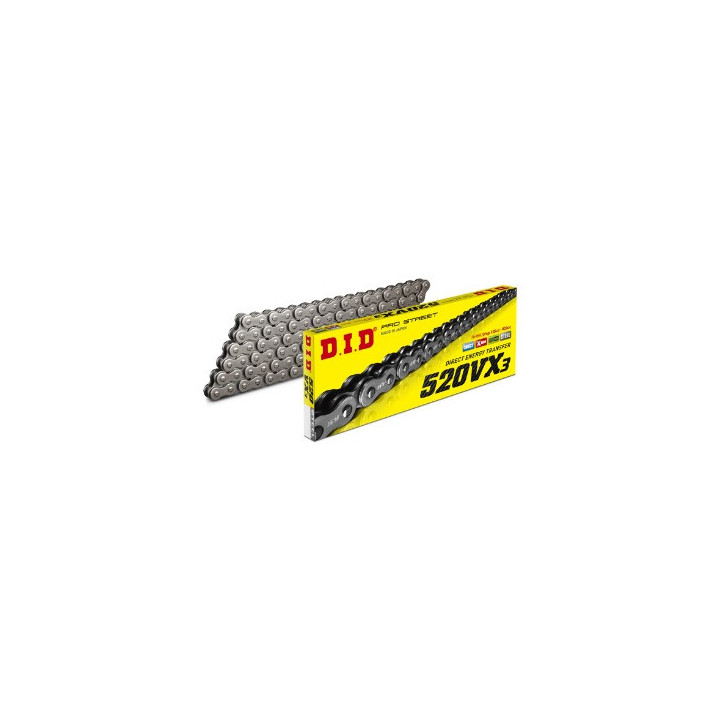 CHAINE REMFORCEE DID 520 VX3 BB 96 MAILLONS SUZUKI LTR 450 LTZ KFX 400