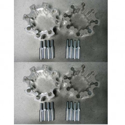 PAIRE D ELARGISSEUR ARRIERE DOUBLE PERCAGE 4x110 ET 4x115 + 45mm