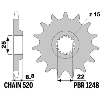 Pignon 14 dents SX 450 09/10 | MX-Quad