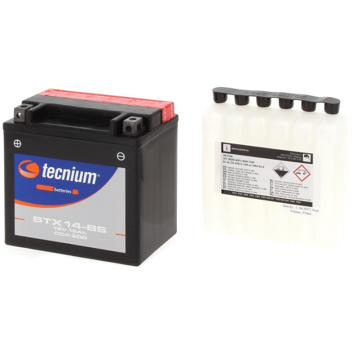 Batterie 12V Tecnium YTX14-BS KFX 700 | MX-Quad