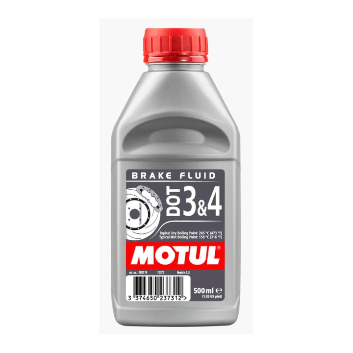 Liquide de frein Motul DOT 3 et 4 500ml | MX-Quad