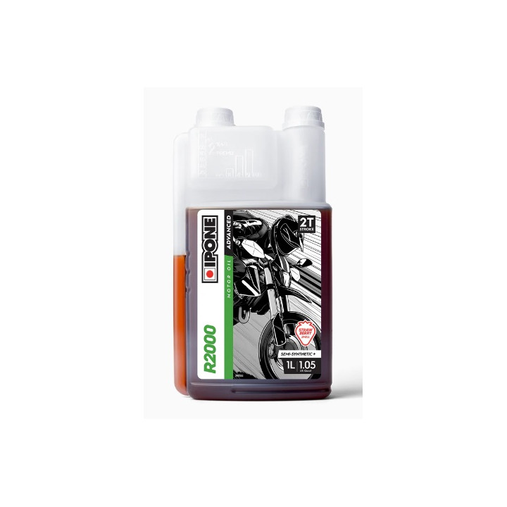 HUILE MOTEUR 2T IPONE R2000 FRAISE - 1L