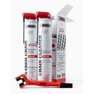 Pack nettoyant et graisse chaîne IPONE Off Road | MX-Quad