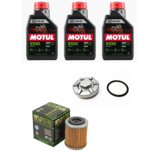 Kit vidange complet YAMAHA 350 Raptor Warrior 10w40 MOTUL 5100 4 TEMPS TECHNOSYNTHESE