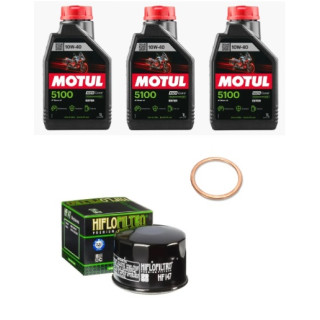 Kit vidange moteur KYMCO 500 MXU MOTUL 10w40 Semi-synthèse 5100