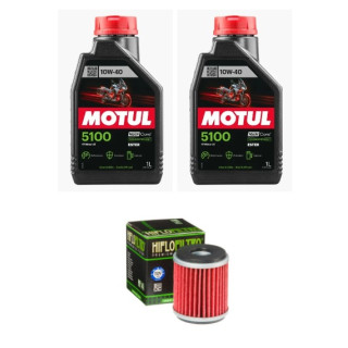 Kit vidange complet YAMAHA YFZ 450 ET 450 YFZR MOTUL 10w40 Semi-synthèse 5100