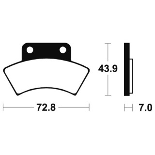 Plaquettes frein arrière Polaris Xpress 300 96-99 | MX-Quad