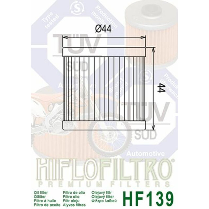 Filtre à huile HIFLO FILTRO Suzuki LTZ 400 LTR 450 KFX 400 | MX-Quad