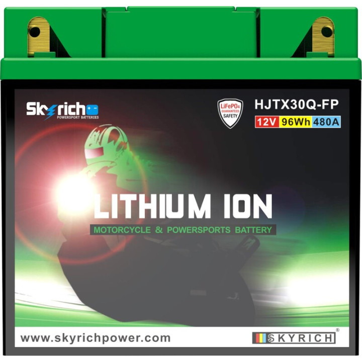 BATTERIE SKYRICH LITHIUM-ION LTX30LHQ 12V 8Ah POLARIS RZR 800-800S 900-900XP 1000-1000 XP