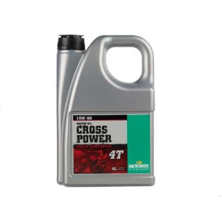 HUILE CROSS POWER 4T 10W60  MOTOREX 4 LITRES