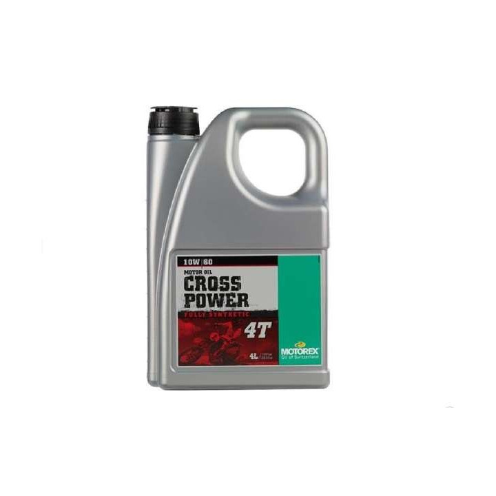 HUILE CROSS POWER 4T 10W60  MOTOREX 4 LITRES