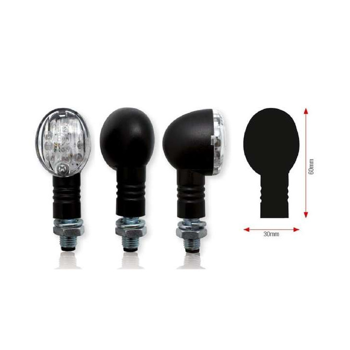 CLIGNOTANTS LEDS HOMOLOGUE NOIR
