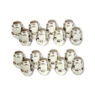 16 ECROUS DE ROUE CHROME CONIQUE QUAD M10X125 EN DOUILLE DE 14