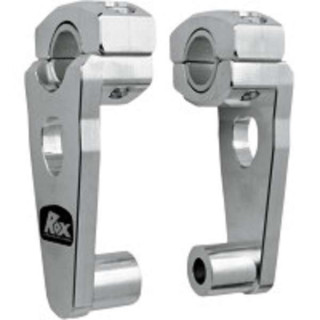 PONTETS REHAUSSES ALU ROX DE 22mm A 22mm ou 28,6mm +89mm