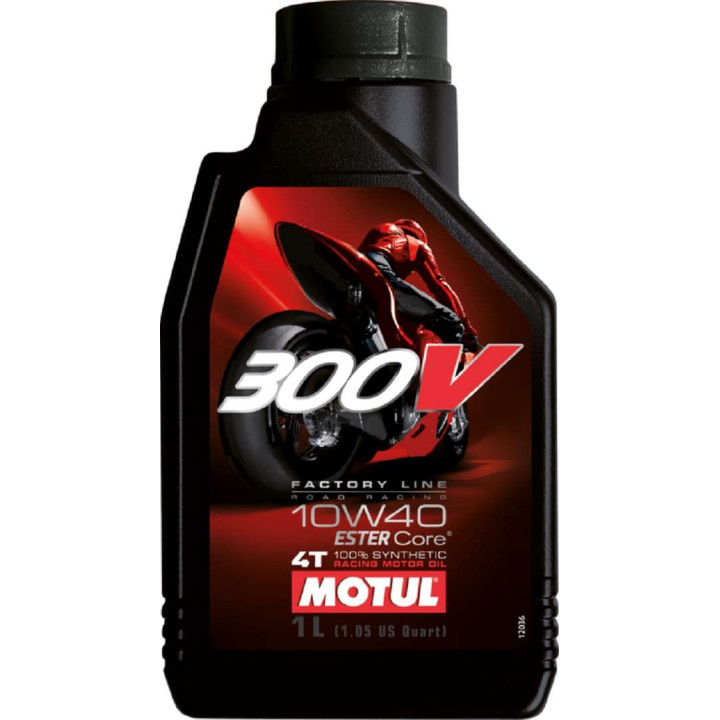 HUILE  MOTEUR MOTUL 300V FACTORY LINE OFF ROAD 10W40  4T 100% SYNTHETIC 1 L