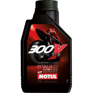 HUILE MOTEUR MOTUL 300V FACTORY LINE OFF ROAD 5W40  4T 100% SYNTHETIC 1 L