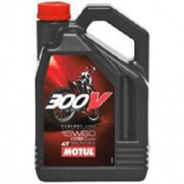 HUILE MOTUL MOTEUR 300V FACTORY LINE OFF ROAD 15W60  4T 100% SYNTHETIC 4L