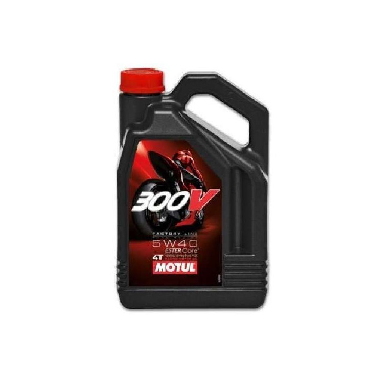 HUILE  MOTEUR MOTUL 300V FACTORY LINE OFF ROAD 5W40  4T 100% SYNTHETIC 4 L