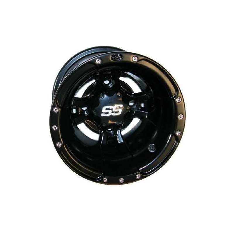 JANTE ARRIERE ALU NOIRE ITP SS112 ALLOY MACHINED 9X8 4X110 LTR LTZ KFX KXR MASAI DINLI TRITON