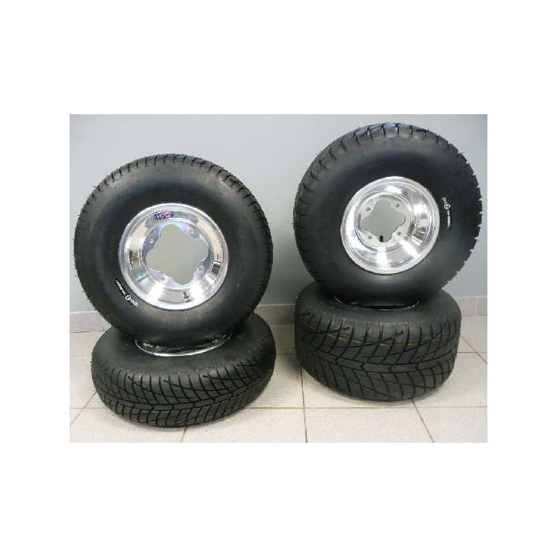 PACK JANTES DWT A5 ALU SUPERQUADEUR ET PNEUS ROUTE ART PATHWAY YAMAHA 250 350 450 660 700