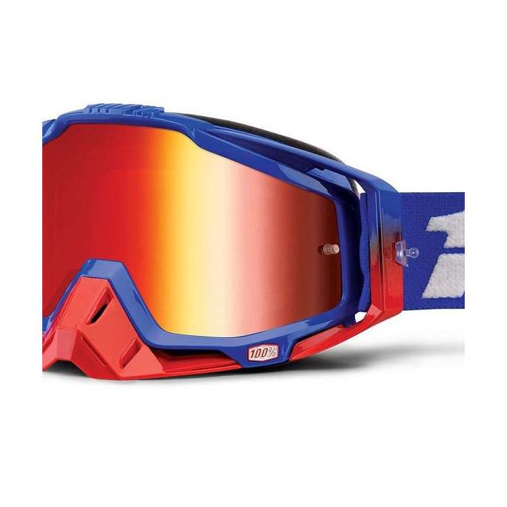 LUNETTES MASQUE 100% RACECRAFT REPUBLIC ECRAN MIROIR ROUGE