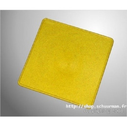 PLAQUE NUMERO PLASTIQUE JAUNE
