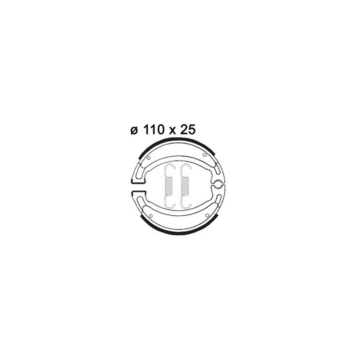 PLAQUETTES DE FREIN AVANT YFA BREEZE 125 AP RACING 95/04 LMS818