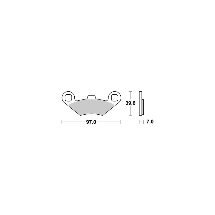 PLAQUETTES DE FREIN AVANT SCRAMBLER 400 AP RACING 98/02 LMP316AOR