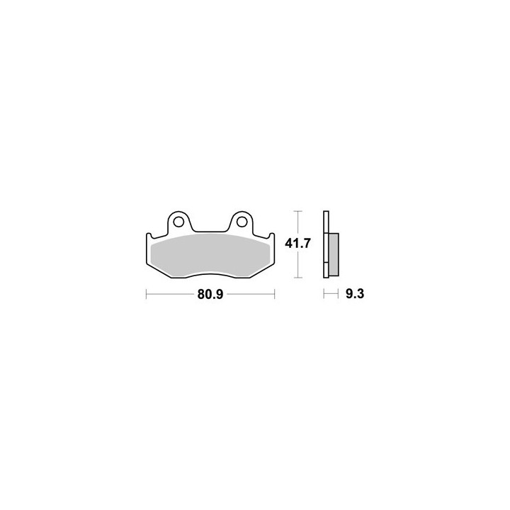 PLAQUETTES DE FREIN ARRIERE YFZR 450 AP RACING 06/15 LMP309OR