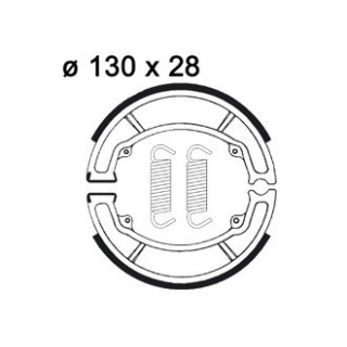 PLAQUETTES DE FREIN ARRIERE YFA BREEZE 125 AP RACING 95/04 LMS824