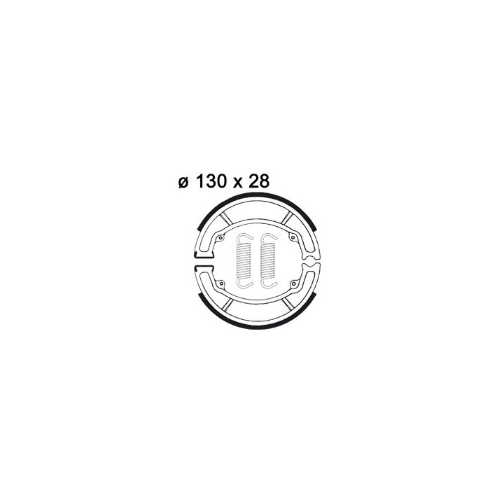 PLAQUETTES DE FREIN ARRIERE YFA BREEZE 125 AP RACING 95/04 LMS824