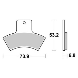 PLAQUETTES DE FREIN ARRIERE TRAIL BOSS 330 AP RACING 03/07 LMP355AOR