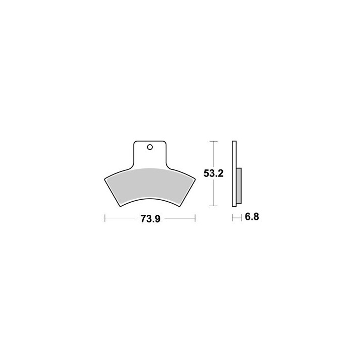 PLAQUETTES DE FREIN ARRIERE SCRAMBLER 400 AP RACING 99/02 LMP355AOR