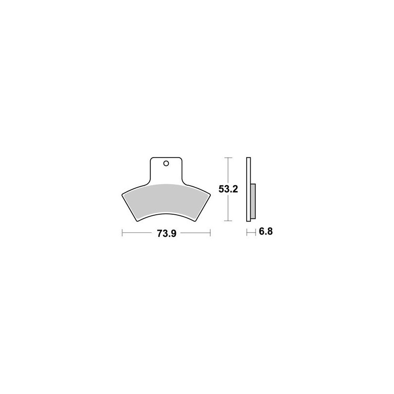 PLAQUETTES DE FREIN ARRIERE SCRAMBLER 500 2X4 AP RACING 99/09 LMP355AOR