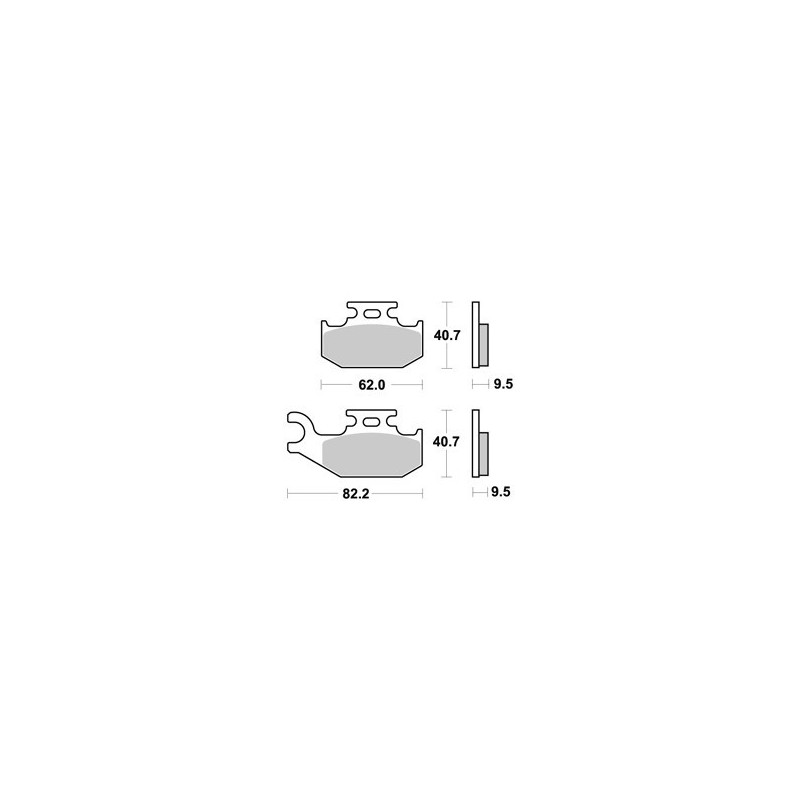 PLAQUETTES DE FREIN AVANT OUTLANDER 500 AP RACING 07/12 LMP367OR