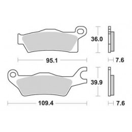 PLAQUETTES DE FREIN AVANT OUTLANDER 1000 AP RACING 12 LMP511OR