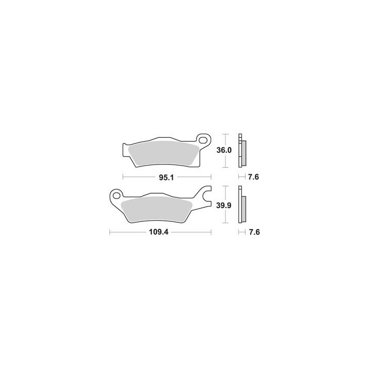 PLAQUETTES DE FREIN AVANT RENEGADE 1000 AP RACING 12 LMP511OR