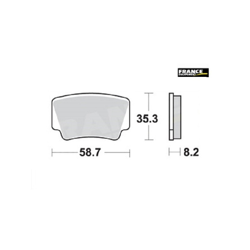 PLAQUETTES DE FREIN ARRIERE SX 450 AP RACING 09/11 LMP467ORR