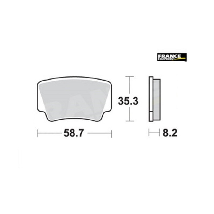 PLAQUETTES DE FREIN ARRIERE SX 450 AP RACING 09/11 LMP467ORR