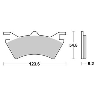 PLAQUETTES DE FREIN ARRIERE SPORTSMAN 500 6X6 AP RACING 00/08 LMP357AOR