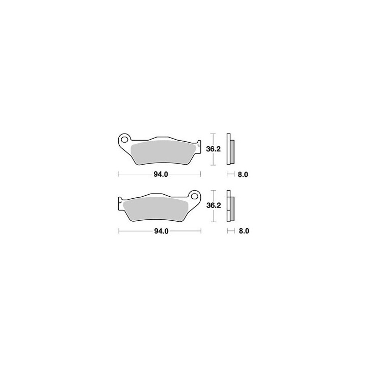 PLAQUETTES DE FREIN AVANT WILD 300 HP AP RACING 02/05 LMP271OR