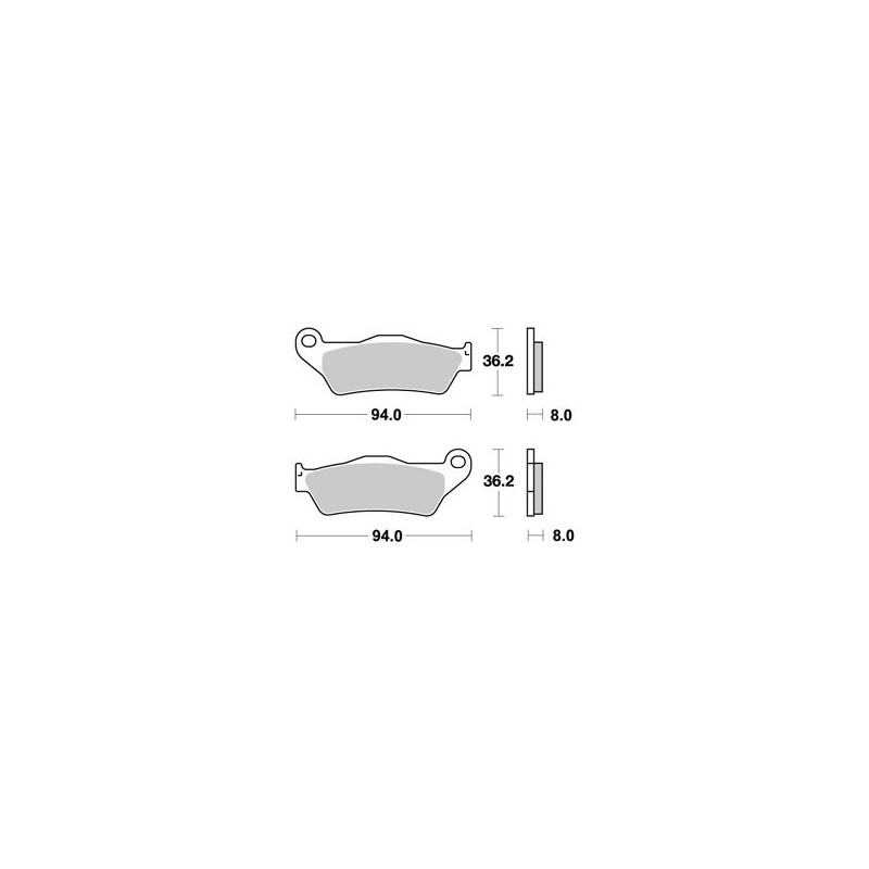 PLAQUETTES DE FREIN ARRIERE WILD 450 HP AP RACING 03/13 LMP271OR