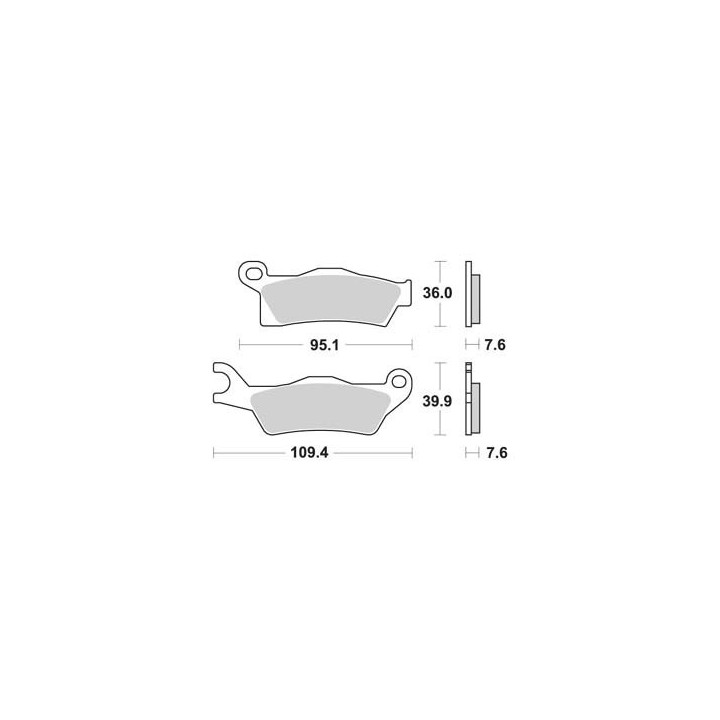 PLAQUETTES DE FREIN AVANT OUTLANDER 500 AP RACING 13/15 LMP510OR